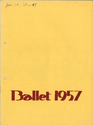 “バレエ・1957年”第2回公演